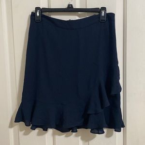 Banana Republic ruffled hem split detail mini skirt
